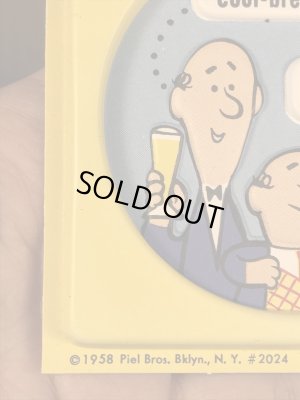 アドバタイジングキャラクターのピールズビール「バート&ハリー」のビンテージコースター