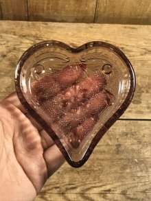 他の写真3: Playing Card Heart Glass Nut Dish　ハート　ビンテージ　小皿　ガラス　トランプ　70年代