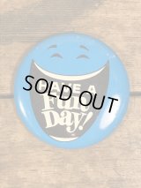 Smile Have A Fun Day Can Badge　スマイル　ビンテージ　缶バッジ　70年代