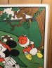ディズニーキャラクターのミッキーマウスとダックファミリーのヴィンテージプレースマット