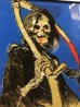 Fear The Reaperの死神が描かれた80年代ビンテージガラスプレート