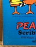 ピーナッツキャラクターのルーシーとスヌーピーの70年代ビンテージスケッチブック