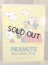 Peanuts Snoopy Scribble Pad　スヌーピー　ビンテージ　スケッチブック　ピーナッツ　ノートブック　70年代