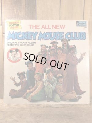 ミッキーマウスクラブのLP盤の70年代ビンテージレコード
