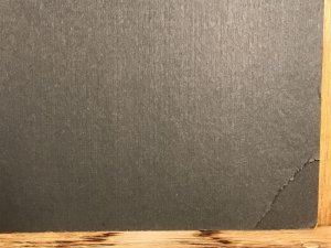 アメリカのお店の注意書きが書かれた70年代ビンテージ看板