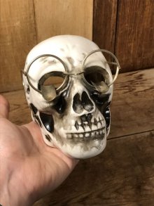 他の写真3: Glasses Skull Ceramic Ashtray　スカル　ビンテージ　アシュトレイ　眼鏡　灰皿　50年代