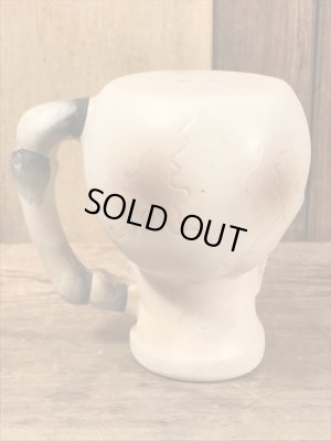 陶器製のスカルの50’sヴィンテージソルト&ペッパー