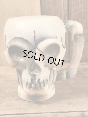 陶器製のスカルの50’sヴィンテージソルト&ペッパー