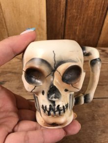 他の写真3: Japan Made Skull Ceramic Mug Salt & Pepper　スカル　ビンテージ　ソルト＆ペッパー　ジャパンメイド　50年代