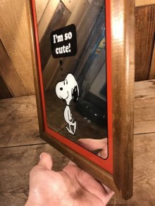 他の写真3: Peanuts Snoopy Wall Hanging Pub Mirror　スヌーピー　ビンテージ　パブミラー　ピーナッツ　70年代