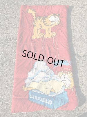 ガーフィールドの布製の80年代ビンテージスリーピングバッグ