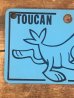 Kelloggの企業キャラクター「Toucan Sam」の70’sヴィンテージナンバープレート