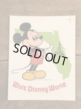 Walt Disney World “Mickey Mouse” Sticker　ミッキーマウス　ビンテージ　ステッカー　ディズニーワールド　80年代