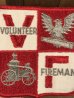 アメリカのVolunteer Firemanの70〜80’sヴィンテージ刺繡パッチ