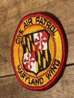 アメリカメリーランド州の民間航空パトロールの70〜80年代ビンテージ刺繡ワッペン