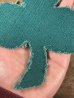 クローバーの形をした布製の70〜80年代ビンテージワッペン