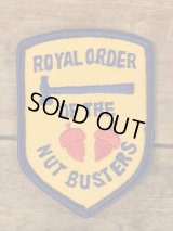 Royal Order Of The Nut Busters Patch　消防士　ビンテージ　ワッペン　団体　パッチ　70〜80年代