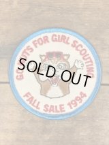 Go Nuts For Girl Scouting Fall Sale Patch　ガールスカウト　ビンテージ　ワッペン　パッチ　90年代