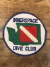 アメリカワシントン州のダイバークラブの70〜80年代ビンテージ刺繡ワッペン