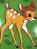 ディズニーキャラクターのバンビの70年代ビンテージウッドパズル