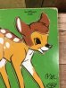 ディズニーキャラクターのバンビの70年代ビンテージウッドパズル