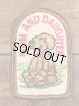 Mom And Daughter Girl Scout Patch　ガールスカウト　ビンテージ　ワッペン　パッチ　80〜90年代