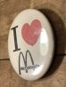 I Love McDonald'sと書かれた80年代ビンテージ缶バッジ