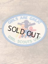 Girls Are Great Girl Scouts Patch　ガールスカウト　ビンテージ　ワッペン　パッチ　80年代〜