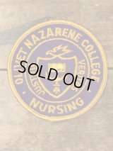 Olivet Nazarene College Nursing Patch　カレッジ　ビンテージ　ワッペン　パッチ　〜70年代