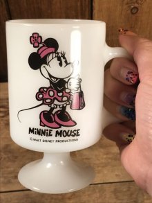 他の写真3: Federal Minnie Mouse Milk Glass Footed Mug　ミニーマウス　ビンテージ　フッテッドマグ　ミルクグラス　70年代