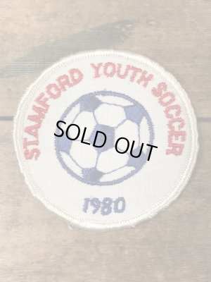 アメリカコネチカット州スタンフォードの少年サッカークラブチームの80年代ビンテージ刺繡ワッペン