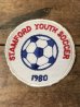 アメリカコネチカット州スタンフォードの少年サッカークラブチームの80年代ビンテージ刺繡ワッペン