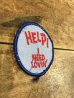 Help! I Need Lovin'(助けて！ 私は愛が必要です)のメッセージが書かれた70年代ビンテージ刺繡ワッペン