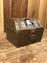 Pirate & Skull Treasure Chest Metal Coin Bank　パイレーツ　ビンテージ　コインバンク　スカル　50年代