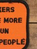 Bikers Have More Fun Than People(バイカーは人以上の楽しみを持っています)のメッセージが書かれた70’s〜ヴィンテージ刺繡パッチ