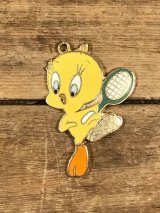 Looney Tunes Tweety Bird Metal Charm　トゥイーティー　ビンテージ　チャーム　ルーニーテューンズ　70〜80年代