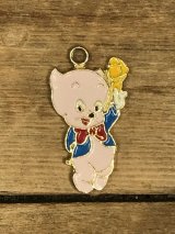 Looney Tunes Porky Pig Metal Charm　ポーキーピッグ　ビンテージ　チャーム　ルーニーテューンズ　70〜80年代