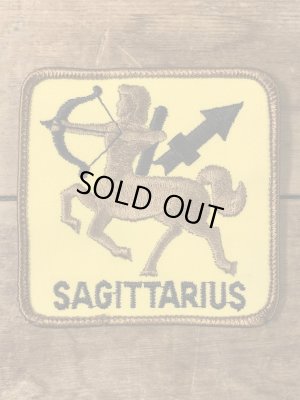 Sagittarius(射手座)が描かれた70年代〜ビンテージ刺繡ワッペン
