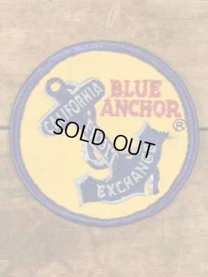 アメリカのフルーツ梱包ラベルBlue Anchorの50年代〜ビンテージ刺繡ワッペン