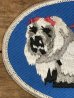 犬のマルチーズが描かれた70年代〜ビンテージ刺繡ワッペン