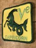 Capricorn(やぎ座)が描かれた70’sヴィンテージ刺繡パッチ