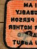 バイカーのメッセージが書かれた70’s〜ヴィンテージ刺繡パッチ