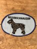 犬の犬種Reisenschnauzer(ジャイアントシュナウザー)の70年代〜ビンテージ刺繡ワッペン