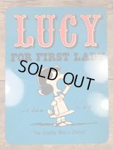Hallmark Peanuts “Lucy For First Lady” Post Card　ルーシー　ビンテージ　ポストカード　ピーナッツ　60〜70年代