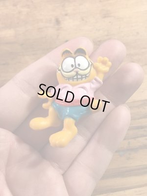 ガーフィールドがサイドカー付きバイクに乗った80’sヴィンテージPVCフィギュア