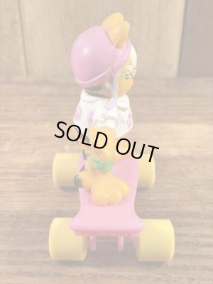 ガーフィールドがスケートボードに乗った80’sヴィンテージPVCフィギュア