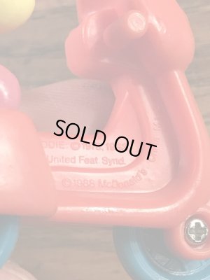 ガーフィールドがサイドカー付きバイクに乗った80’sヴィンテージPVCフィギュア