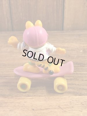 ガーフィールドがスケートボードに乗った80’sヴィンテージPVCフィギュア