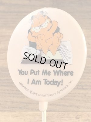 Dakin社製のガーフィールドの80’sヴィンテージメッセージプレート