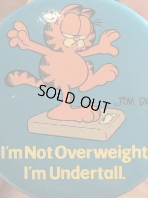 ガーフィールドの金属製のビンテージ缶バッジ